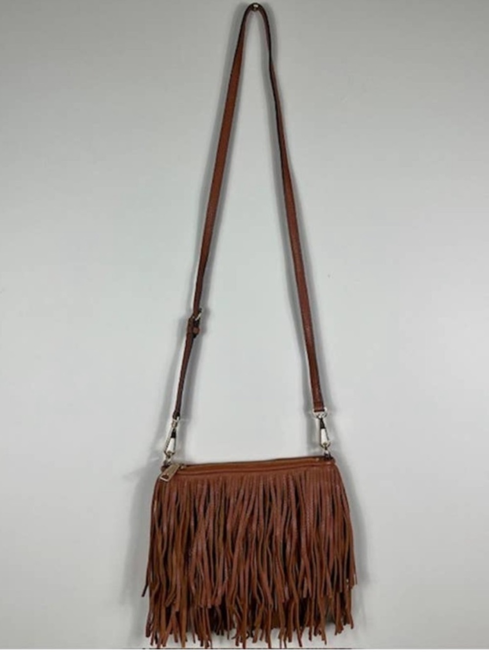 Rebecca Minkoff Brown Fringe leather Crossbody Bag - Boho Chic Western festival - Picture 8 of 8